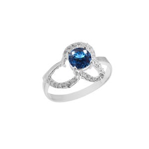 AAA Flawless Indicolite Blue Tourmaline Round Cut Gemstone Ring 925 Sterling Silver Ring Wedding Ring Engagement Ring For Her 6x6 MM
