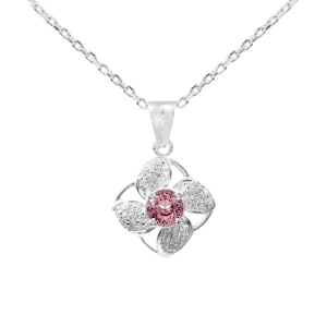 AAA Ceylon Padparadscha Sapphire Round Charm Pendant, Sapphire Round Gemstone Cut, Pendant For Her Birthday Day, Valentine Gift 6x6 MM
