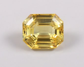 4.90 Ct Ceylon Gelber Saphir: Strahlender geschliffener loser Edelstein