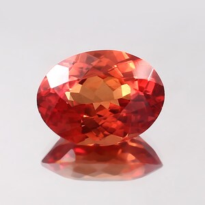AAA Flawless Ceylon Padparadscha Sapphire Loose Oval Gemstone Cut, Excellent Quality Sapphire Ring & Fine Jewelry Making Gemstone 7.70 CT