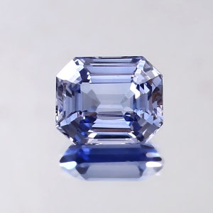 AAA Flawless Ceylon Pastel Blue Sapphire Loose Radiant Cut Gemstone, Breathtaking Quality Sapphire Ring & Jewelry Making Cut 10x8 MM