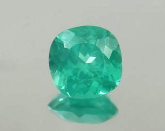 AAA 9x9 MM Flawless Green Ceylon Parti Sapphire Cushion Loose Gemstone Cut, Excellent Quality Sapphire Ring & Jewelry Making Gemstone Cut