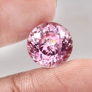 AAA Flawless Madagascar Morganite Round / 11.50 MM Loose Gemstone Cut / Top Quality Morganite Ring & Jewelry Making Gemstone 8.65 Ct Cut