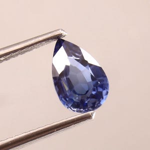 AAA 8x5 MM Flawless Ceylon Blue Sapphire Loose Pear Gemstone Cut, Fine Quality Sapphire Excellent High Jewelry Making Gemstone Cut 1.20 Ct