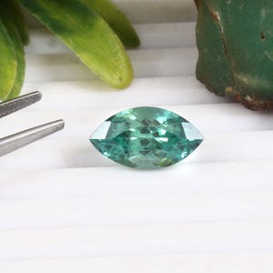 AAA Flawless Blue Green Ceylon Parti Sapphire Loose Marquise Gemstone Cut, 10.20 Ct Quality Sapphire Ring & Jewelry Making Cut 18x10 MM