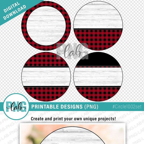 Printable Cardstock Rounds Etsy
