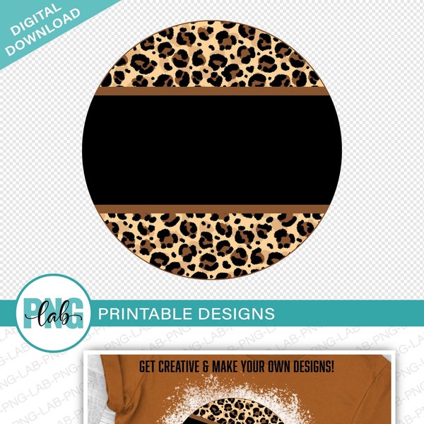 Animal Print Circle Design / round printable sublimation circle design / circle background digital design, PNG Digital Download