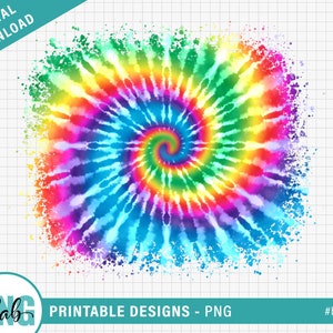 Rainbow Tie Dye Background Splash PNG,  sublimation background splash / tie dye splash / tie dye pattern / printable background, PNG