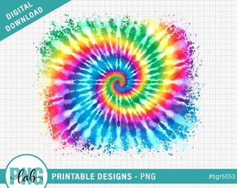 Rainbow Tie Dye Background Splash PNG,  sublimation background splash / tie dye splash / tie dye pattern / printable background, PNG