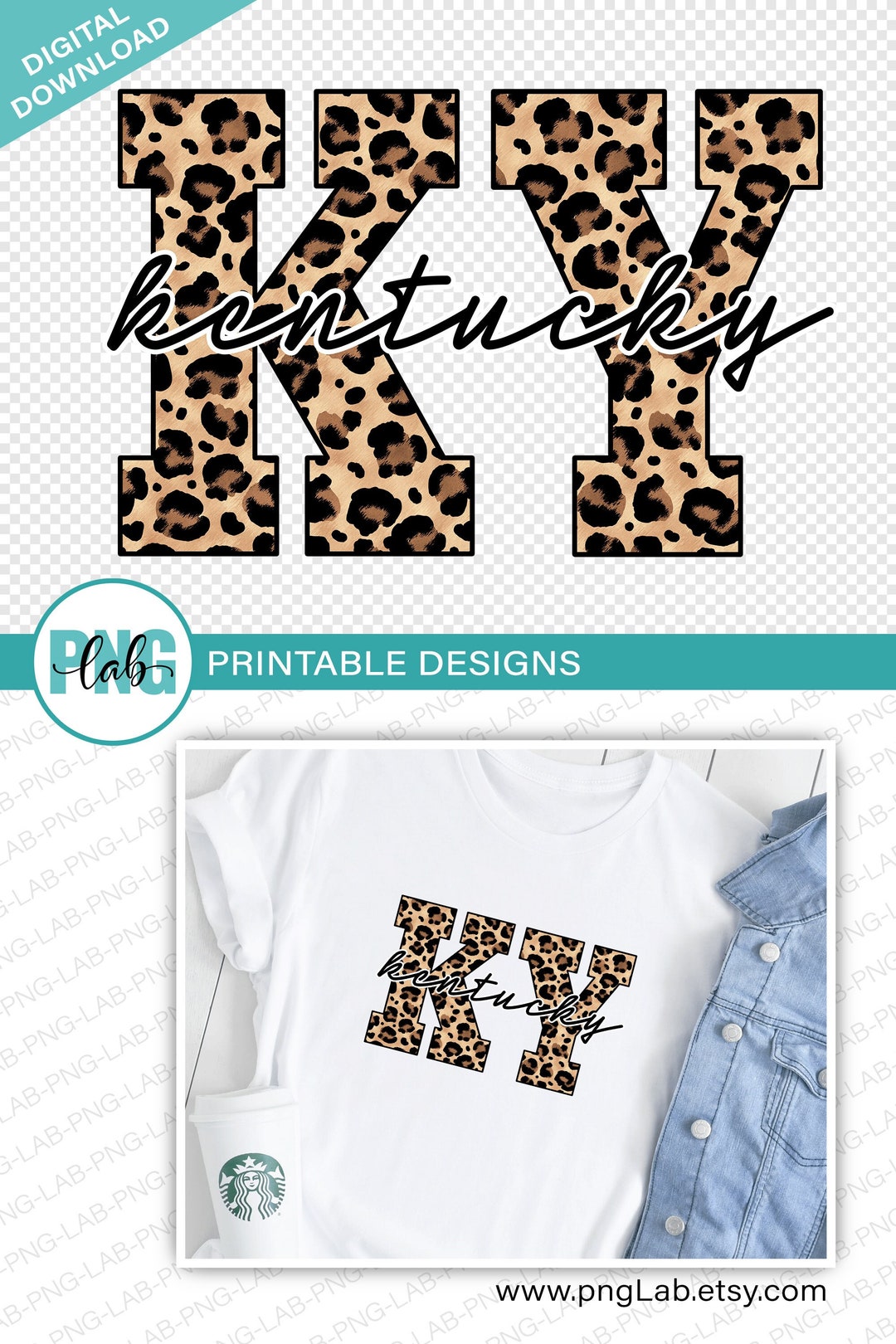 State Names, KY Kentucky / KY Kentucky Printable Png Design KY Kentucky