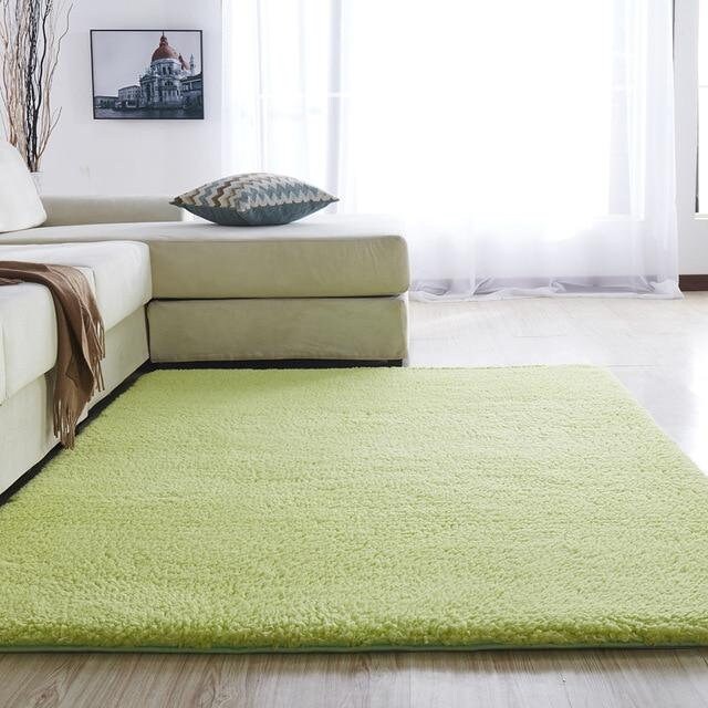Airy Delicate Microfiber Area Rug Etsy