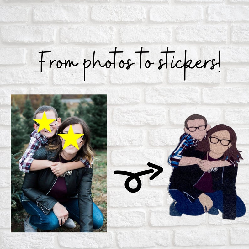 Family Stickers Custom Sticker Made to Order Sticker Personalized Sticker