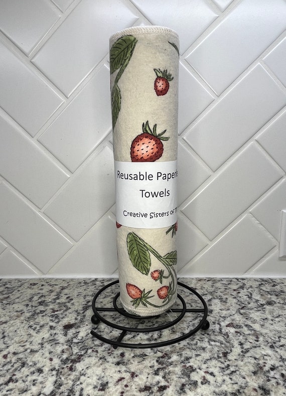 Pre-Rolled Reusable Paperless Towels - Strawberry