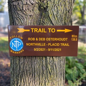 Northville Placid Adirondack Trail Sign