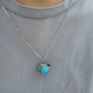 Polymer clay camera necklace