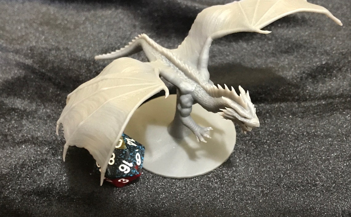 Adult Red Dragon Resin Printed Miniature for D&D and | Etsy