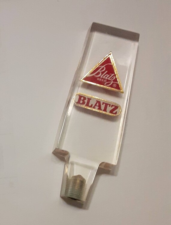 Vintage Blatz Beer Lucite Beer Tap Handle Etsy