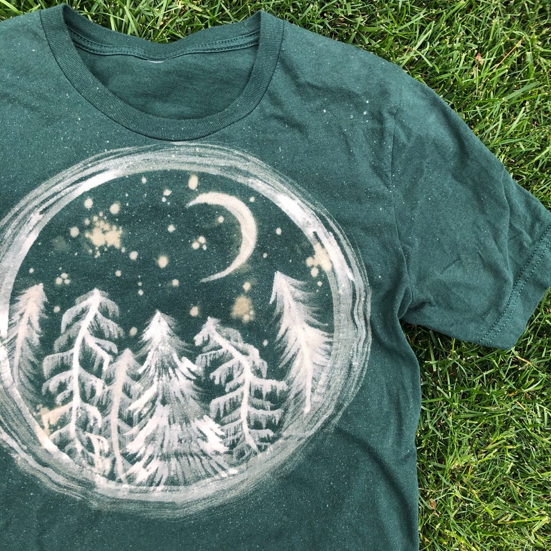 Pine Tree T-Shirt Forest Green T-Shirt Circle Pine T-Shirt Green Shirt Tree Lover Shirt Gifts for Hikers Fathers Day Gift image 2