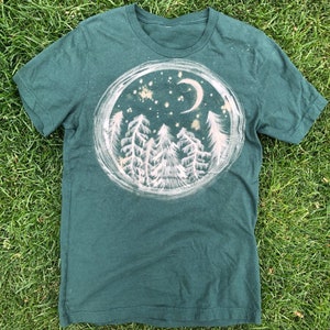 Pine Tree T-Shirt Forest Green T-Shirt Circle Pine T-Shirt Green Shirt Tree Lover Shirt Gifts for Hikers Fathers Day Gift image 1