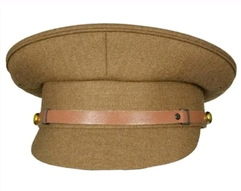 Britische Armee Offiziere und WO1s (FAD) Service Dress Cap, MILITÄR Schirmmütze