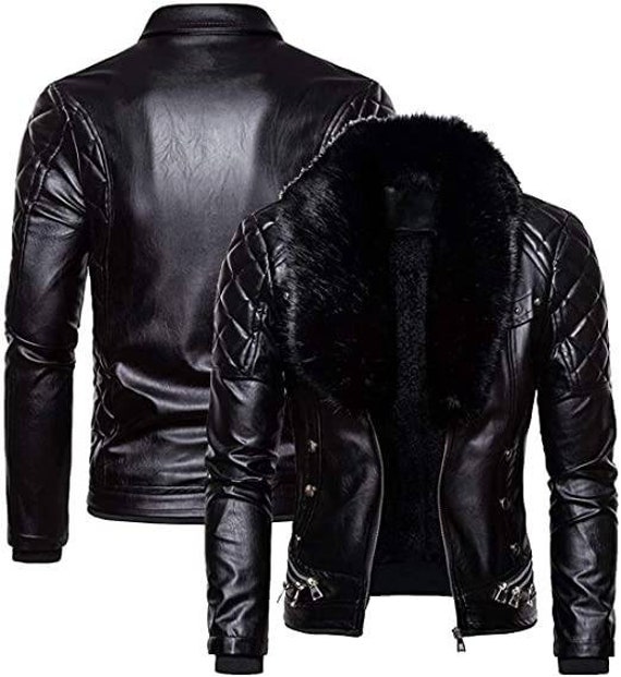 WWE Seth Rollins Style Fur Collar leather Jacket | Etsy