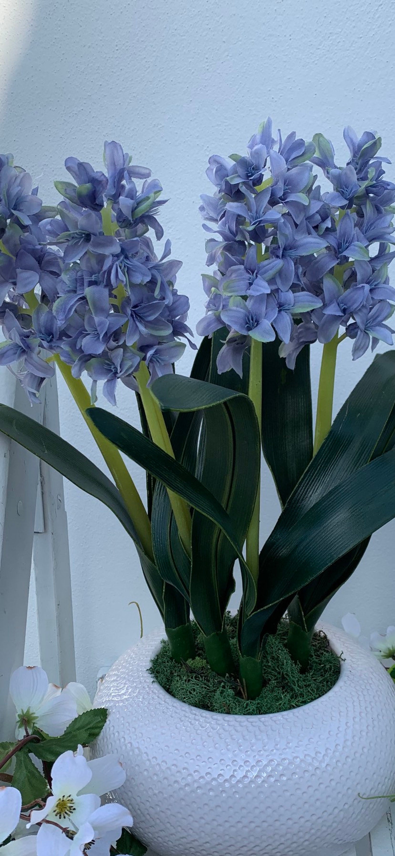 Artificial hyacinth vase display Etsy