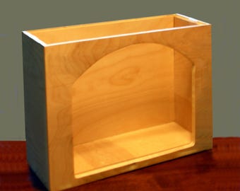 Miniature Room Box Kit: 1" Scale Birch Display Case with Acrylic Cover