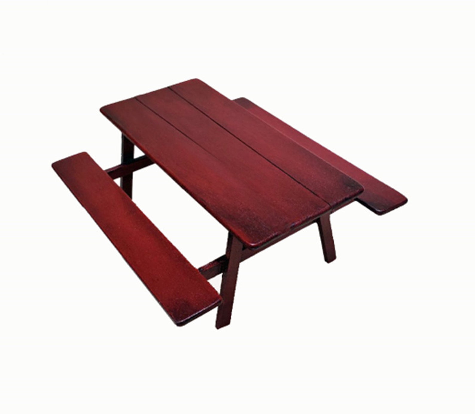 112 Scale Handcrafted Miniature Picnic Table in Weathered Etsy