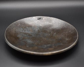 Personalized Hand-Forged Iron Key Bowl: Rustic Anniversary Catchall Dish