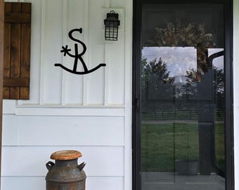 Custom Cattle Brand Sign - Personalized Western Farmhouse Decor, Rustic Ranch Brand or Initials