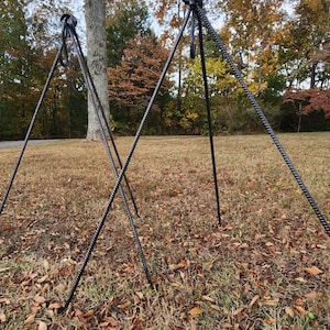 Hand Forged Tripod: Elevate Your Outdoor Cooking Experience