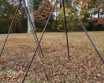Hand Forged Tripod: Elevate Your Outdoor Cooking Experience