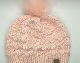 Light Pink  w/Pink Pom Hat