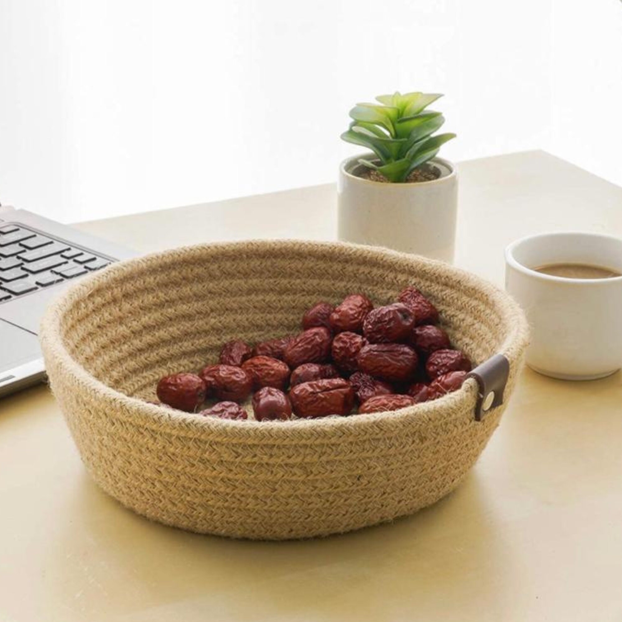 Cotton Rope Storage Baskets cotton Jute Rope Basket Set of 3 Etsy UK