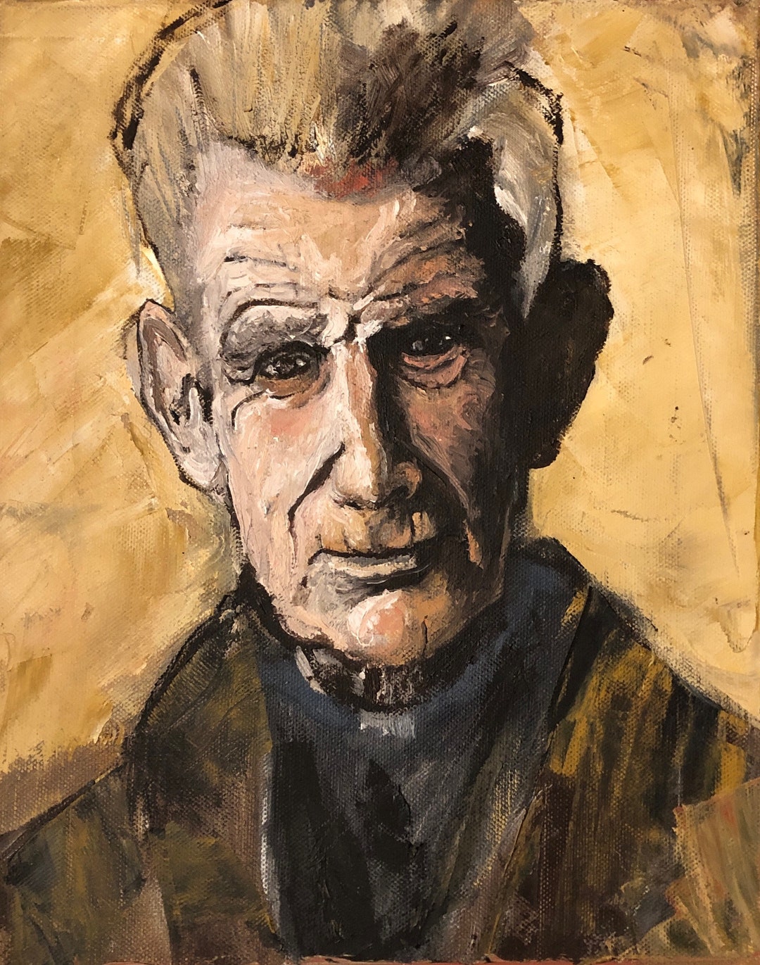 Portrait of Samuel Beckett - Etsy