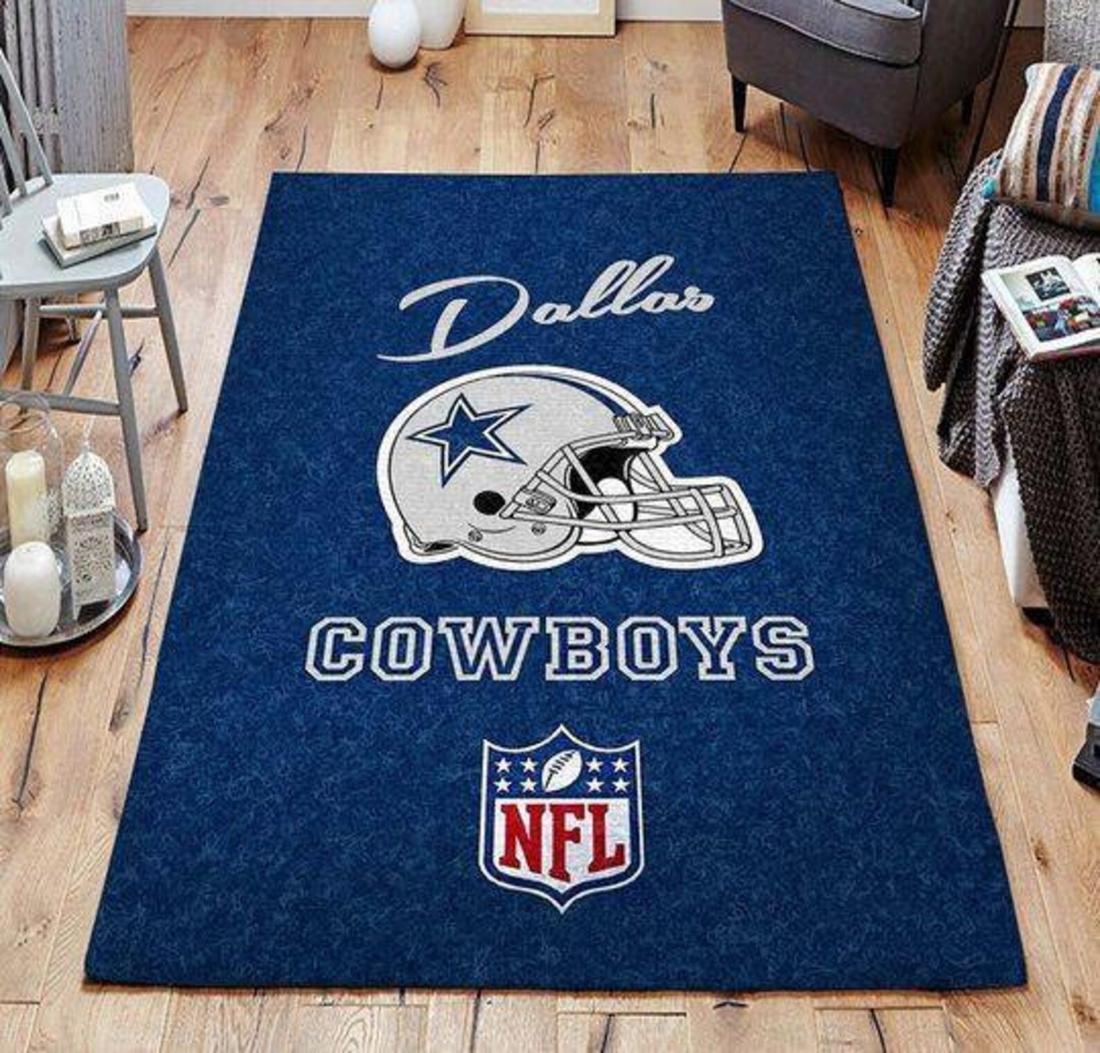 Dallas Cowboys Area Rug Cowboys Rectangle Rug Cowboys Rug Etsy