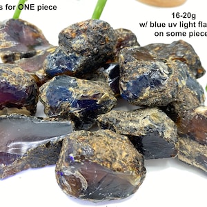 Blue Amber from Indonesia, Raw Amber, Rough Amber, Amber, Sumatran Blue Amber, Natural Amber, Genuine Amber, Genuine Blue Amber, Rare Amber