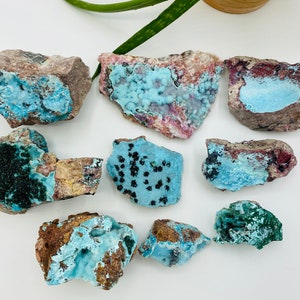Chrysocolla, Blue Chrysocolla, Druzy Crystal, African Mineral, Blue Mineral, Throat Chakra, Druzy Chrysocolla, Chrysocolla Stone, Malachite