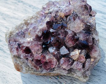 Red Auralite-23 Amethyst Cluster, Thunder Bay Elestial Crystal