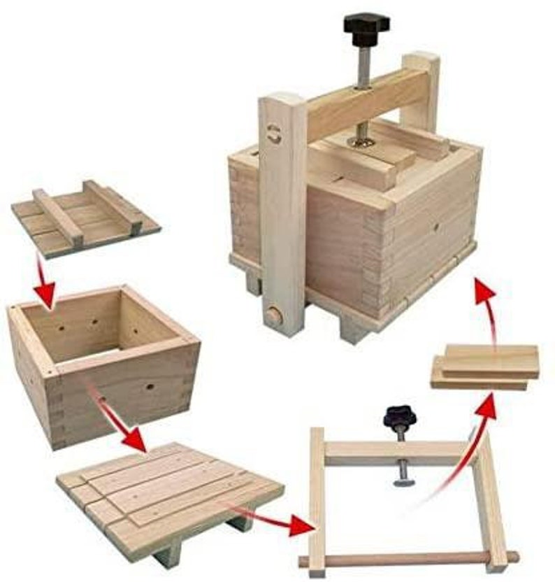 Homemade Wood Tofu Maker/Press Set to Make Delicious Tofu for Etsy