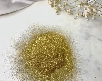 Nail Glitter Resin Crafts Choose Your Size Polyester Yellow Iridescent Fine Glitter