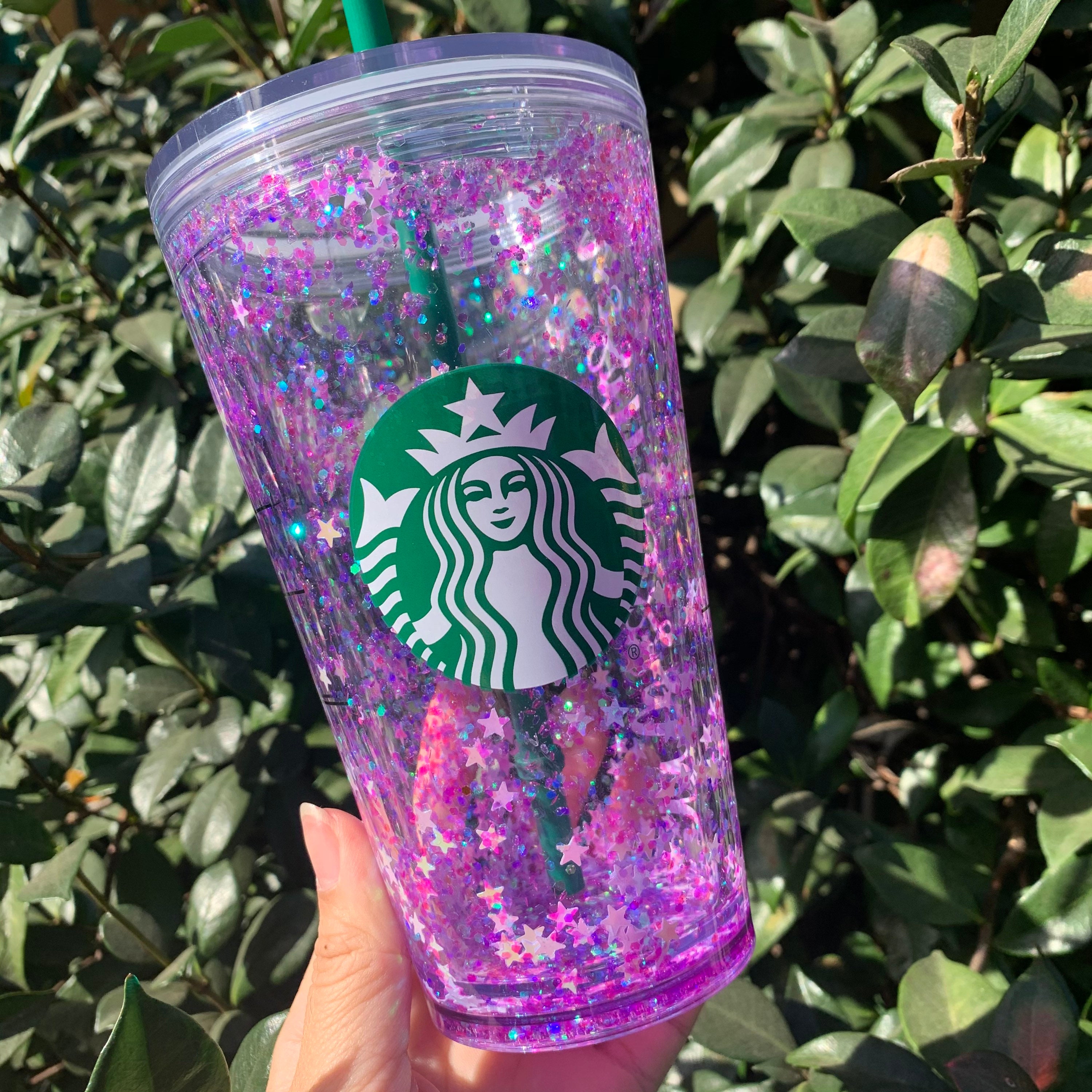 Custom GLITTER Tumbler Floating Glitter Tumbler Snow Globe Etsy