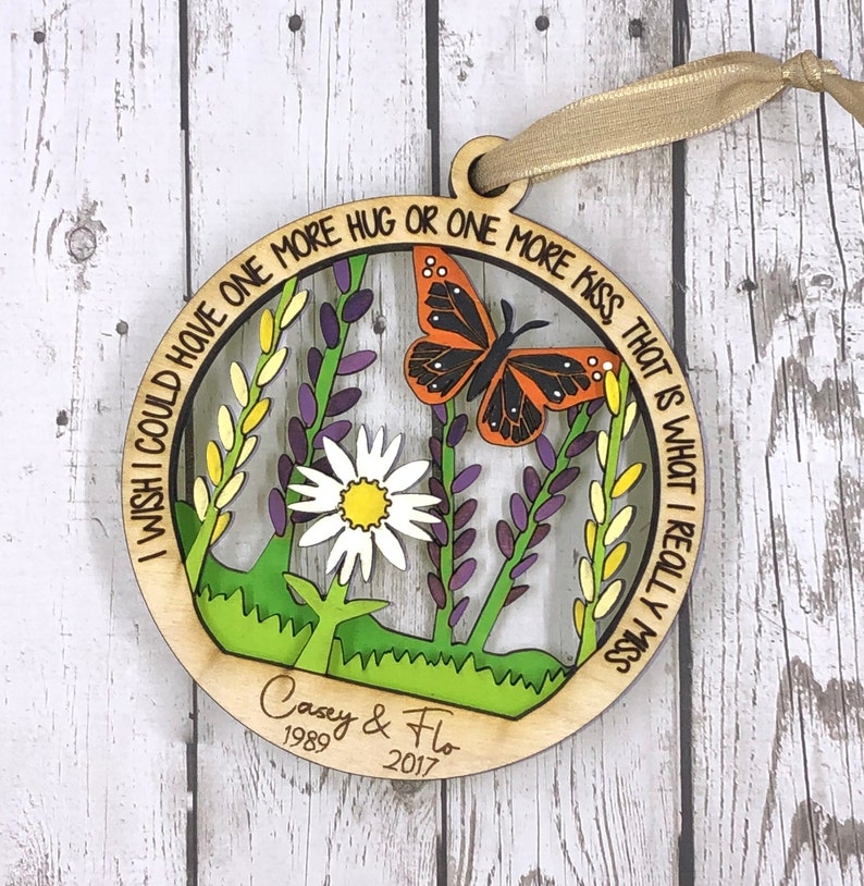 Memorial Butterfly Gift Butterfly Kisses Gift in Loving Etsy