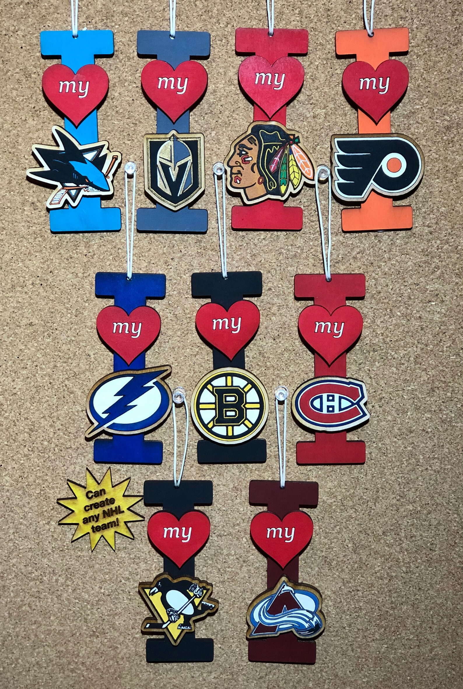 NHL Hockey Logo Hockey Fan Gifts NHL hockey Art Decor Etsy