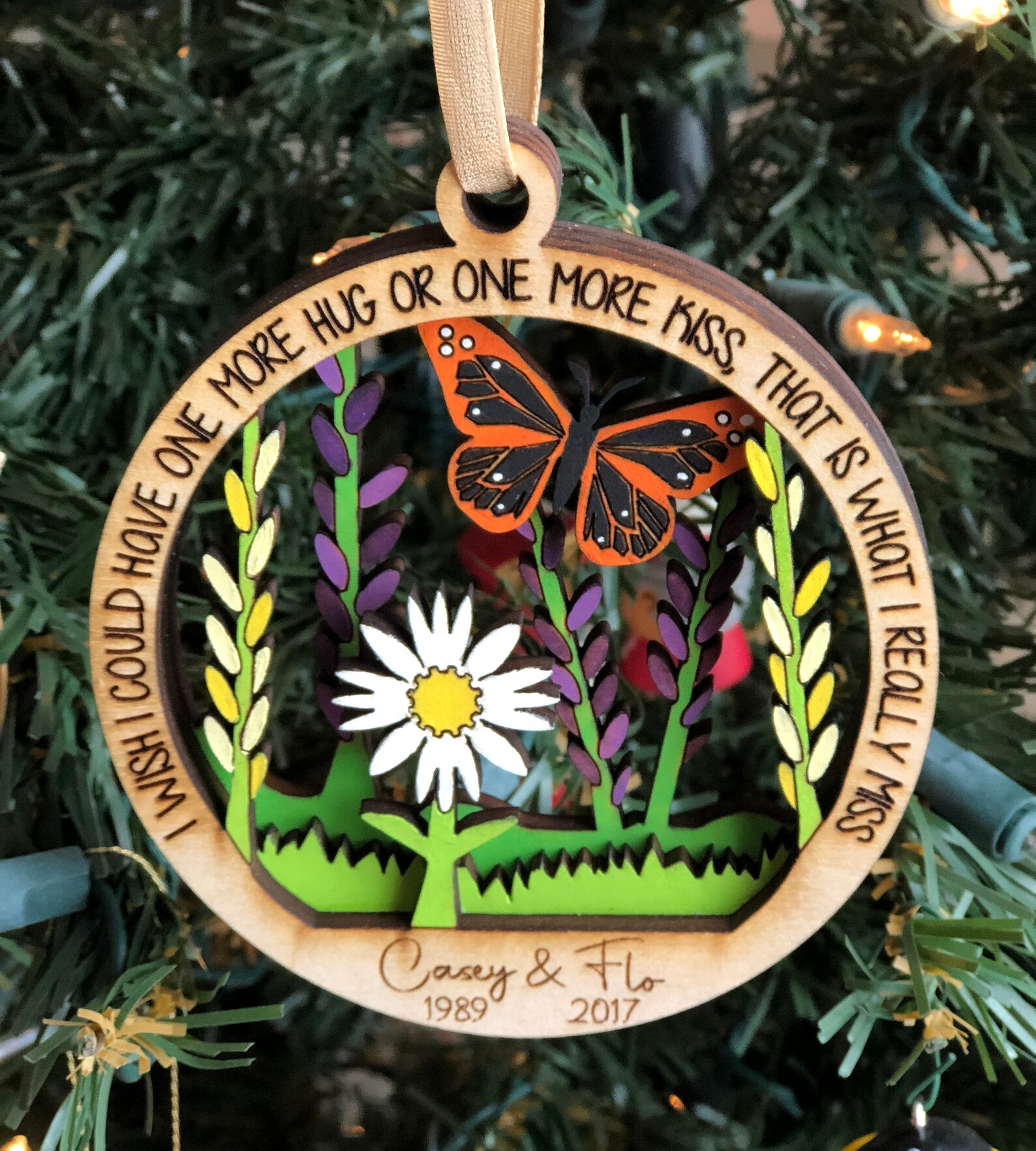 Memorial Butterfly Gift Butterfly Kisses Gift in Loving Etsy