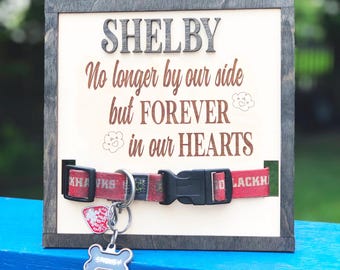 Pet Memorial Frame: Dog/Cat Collar Keepsake Gift