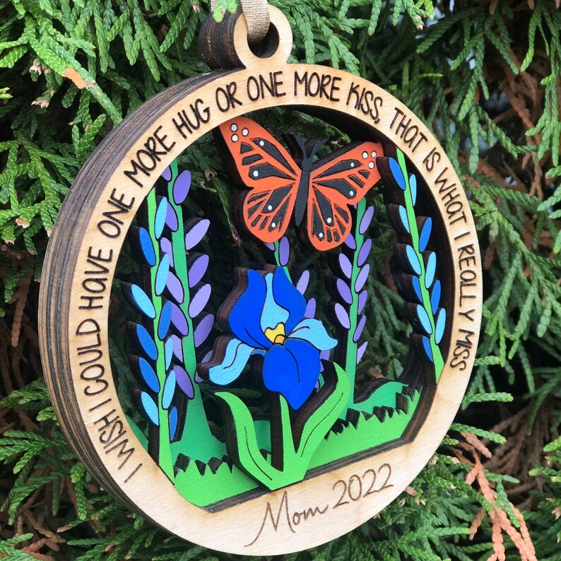 Memorial Butterfly Gift Butterfly Kisses Gift in Loving Etsy