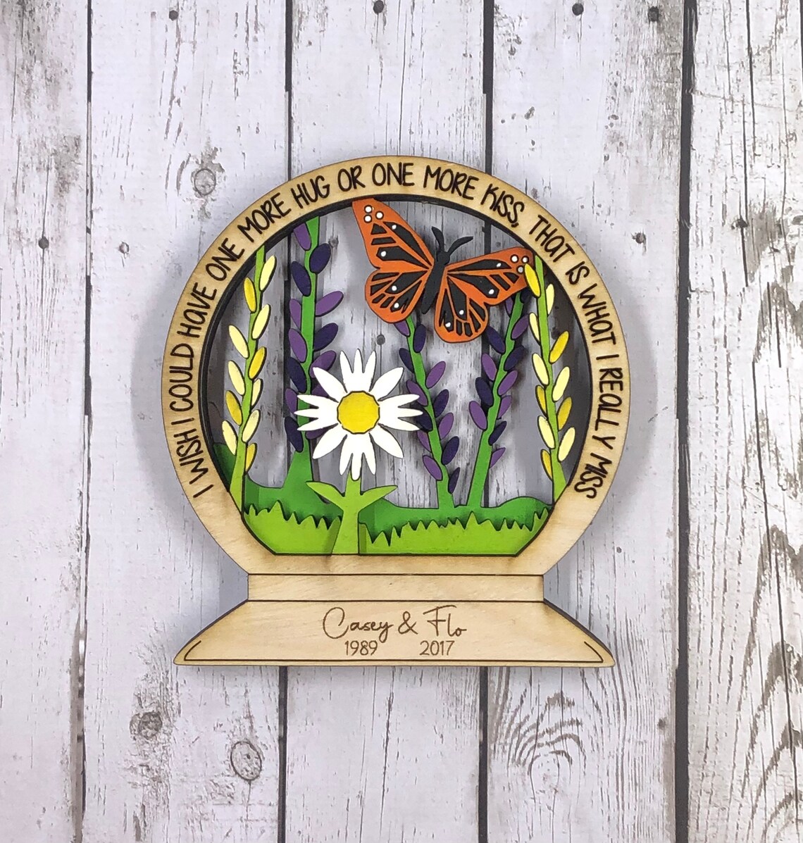 Memorial Butterfly Gift Butterfly Kisses Gift in Loving Etsy