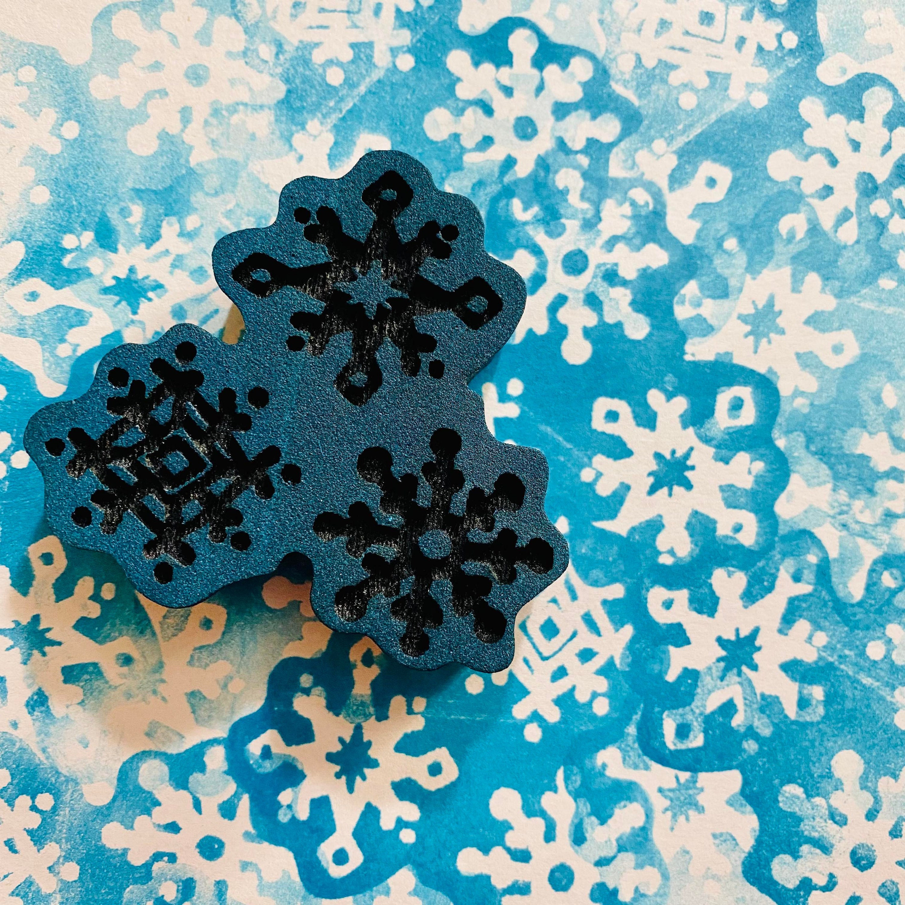 Foam Snowflake Stickers 