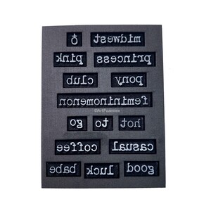 ArtFoamies Pop Kultur Poesie: Prinzessin von Midwest Edition 1 - Set aus 15 Schaumstoffstempeln von Maxi Moon